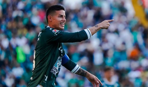 Regreso de James Rodríguez a las canchas con el Club León tras lesión