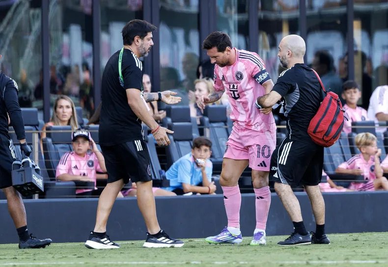 Preocupación en Inter Miami y Argentina por lesión de Lionel Messi