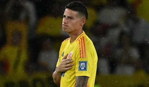 Lesión de James Rodríguez enciende las alarmas en la Selección Colombia